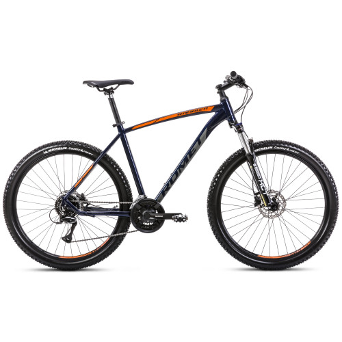 Velosipēds Romet Rambler R7.3 2025 dark blue-orange-20" / L