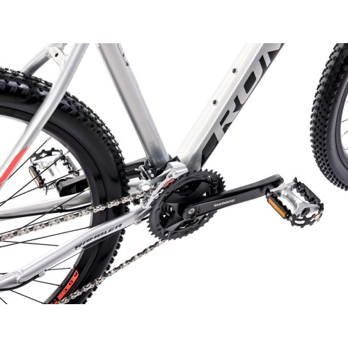 Bicycle Romet Rambler R7.4 2025 silver-red-graphite-18" / M