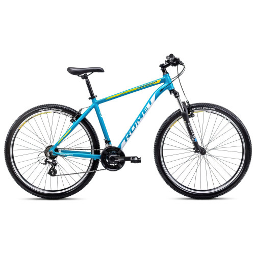 Velosipēds Romet Rambler R9.1 2025 blue-white-yellow-19" / L