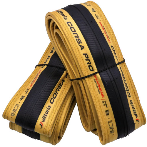 Riepas 28" Vittoria Corsa PRO TLR Double Pack 700x28c / 28-622 GOLD Limited edition