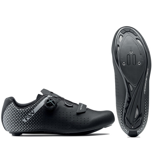 Cycling shoes Northwave Core 2 Wide black-silver-44½