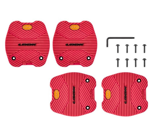 Pedal platforms Look City Grip red