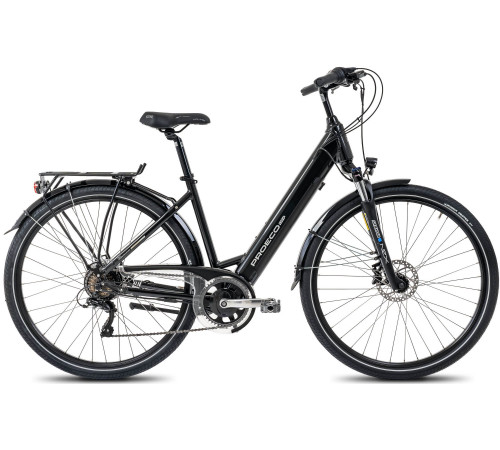 Elektriskais velosipēds ProEco:ON Wave LTD 1.0 504Wh graphite-silver-19" / L