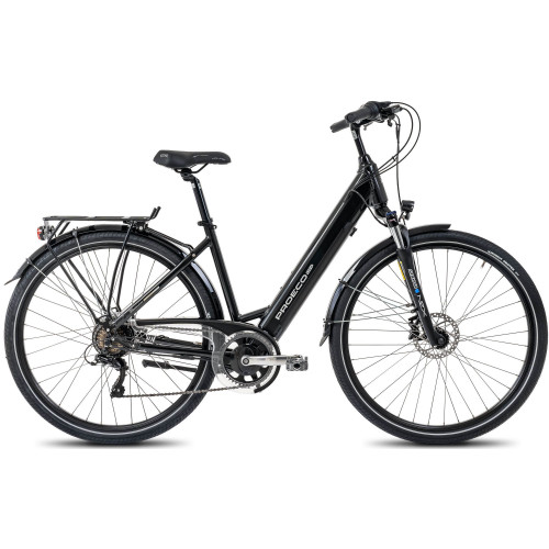 Elektriskais velosipēds ProEco:ON Wave LTD 1.0 504Wh graphite-silver-19" / L