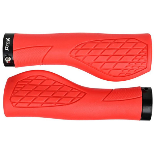 Stūres rokturi ProX GP-35 130mm Ergo Lock-on red