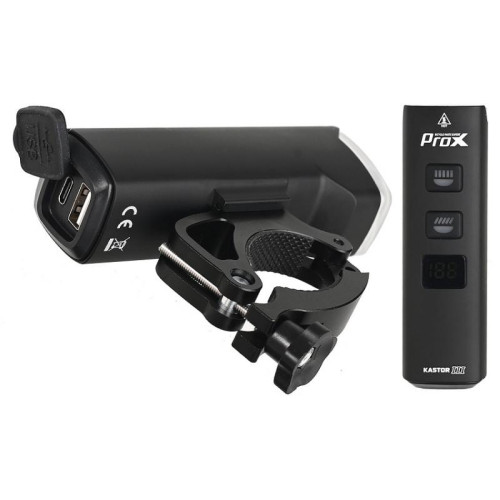 Priekšējais lukturis ProX Kastor III Powerbank 3xCREE XP-G3 1500Lm USB