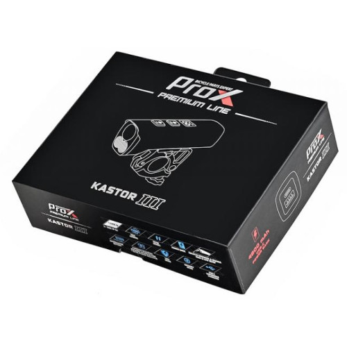 Priekšējais lukturis ProX Kastor III Powerbank 3xCREE XP-G3 1500Lm USB