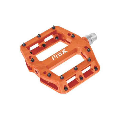 Pedals ProX Base Pro 26 plastic Pins axle Cr-Mo orange