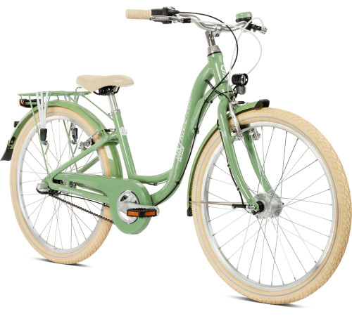 Bicycle PUKY Skyride 24-3 Classic Alu retro green