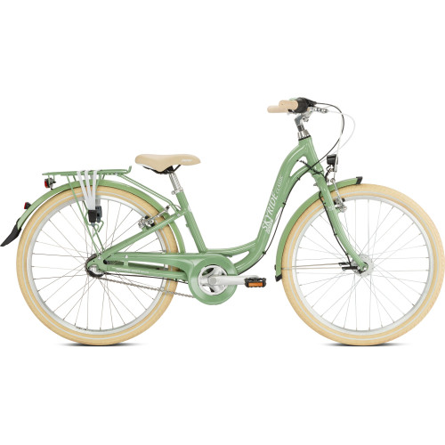 Velosipēds PUKY Skyride 24-3 Classic Alu retro green