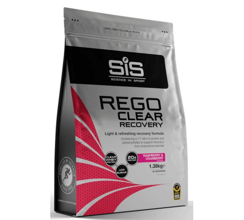 Sports nutrition powder SiS Rego Clear Recovery Raspberry & Cranberry 1.38kg