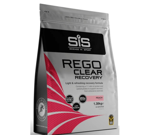 Sports nutrition powder SiS Rego Clear Recovery Peach 1.38kg