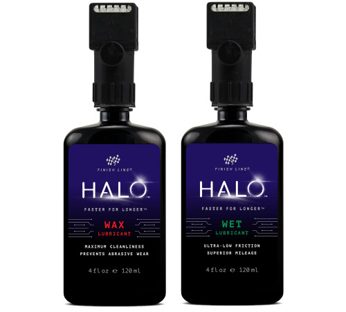 Ķēdes eļļa Finish Line HALO Wax+Wet Combo 120ml + Smart Luber (5+5pcs.)