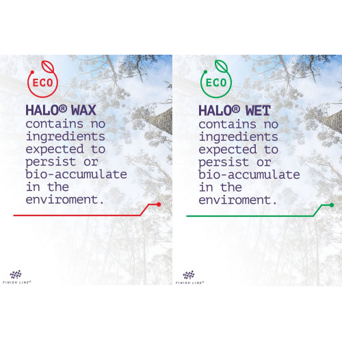 Ķēdes eļļa Finish Line HALO Wax+Wet Combo 120ml + Smart Luber (5+5pcs.)