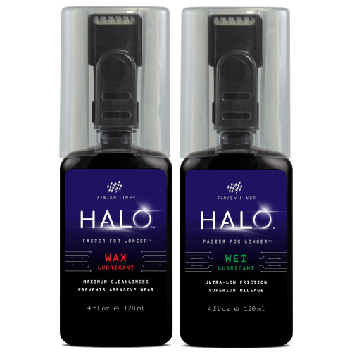 Ķēdes eļļa Finish Line HALO Wax+Wet Combo 120ml + Smart Luber (5+5pcs.)