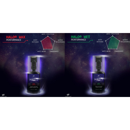Ķēdes eļļa Finish Line HALO Wax+Wet Combo 120ml + Smart Luber (5+5pcs.)