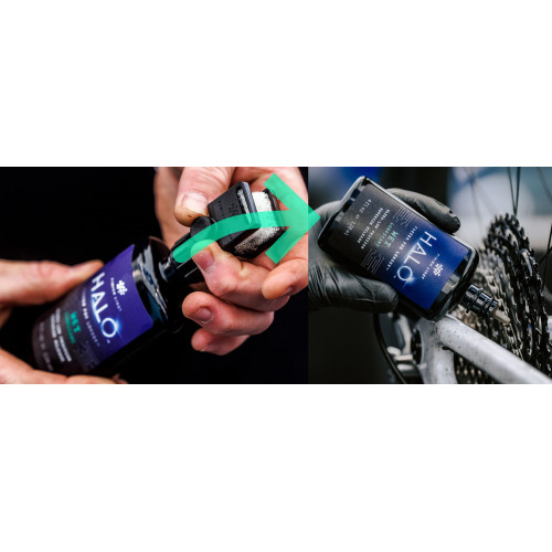 Ķēdes eļļa Finish Line HALO Wax+Wet Combo 120ml + Smart Luber (5+5pcs.)