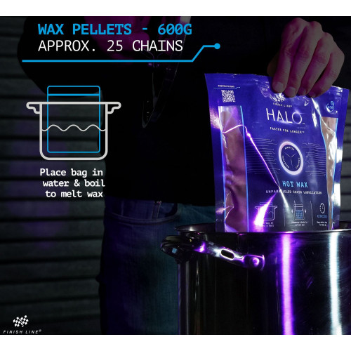 Ķēdes eļļa Finish Line HALO Hot Wax 600g