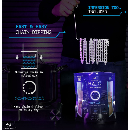 Ķēdes eļļa Finish Line HALO Hot Wax 600g