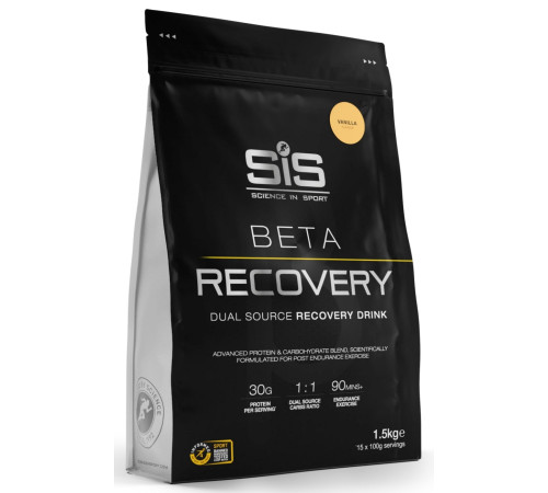 Sports nutrition powder SiS Beta Recovery Vanila 1.5kg