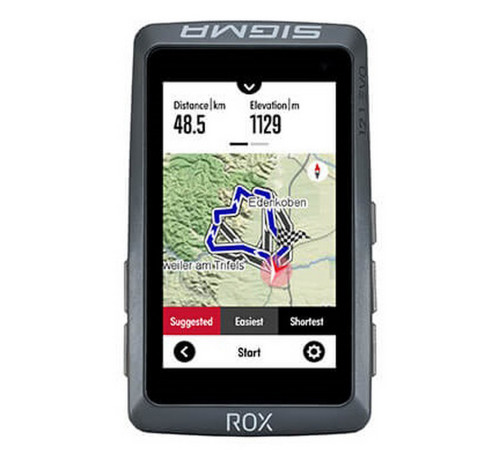 Bike computer SIGMA ROX 12.1 Evo GPS Night grey Basic Set