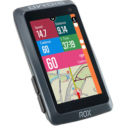 Bike computer SIGMA ROX 12.1 Evo GPS Night grey Sensor Set