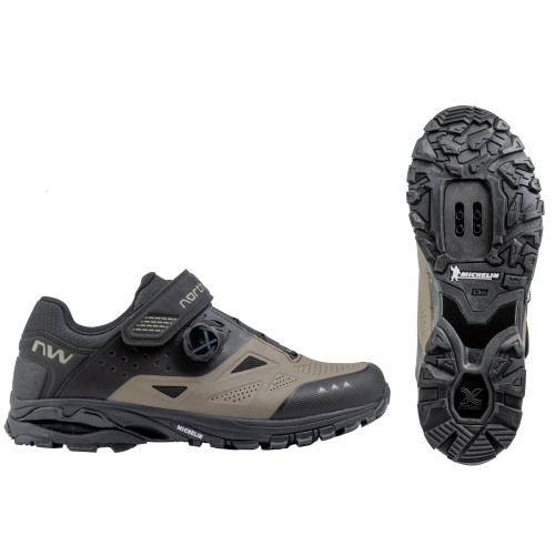 Cycling shoes Northwave Spider Plus 3 MTB AM sand-black-46