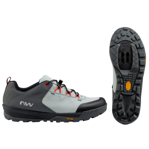 Velo apavi Northwave Rockit MTB AM light grey-red fluo-46