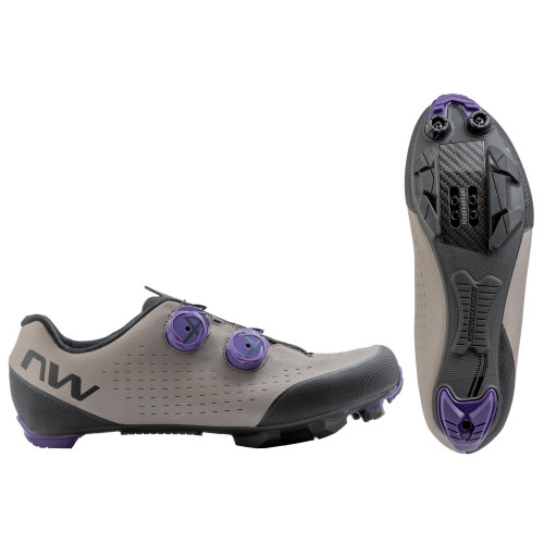 Cycling shoes Northwave Rebel 3 MTB XC sand-dark purple-47