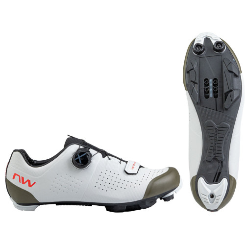 Cycling shoes Northwave Razer MTB XC light grey-green forest-43