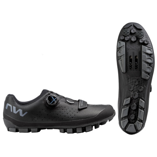 Cycling shoes Northwave Hammer Plus Wide MTB XC black-dark grey-46