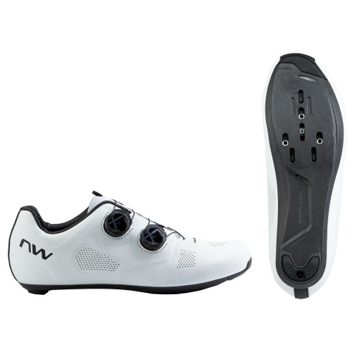 Cycling shoes Northwave Revolution Road white-black-42