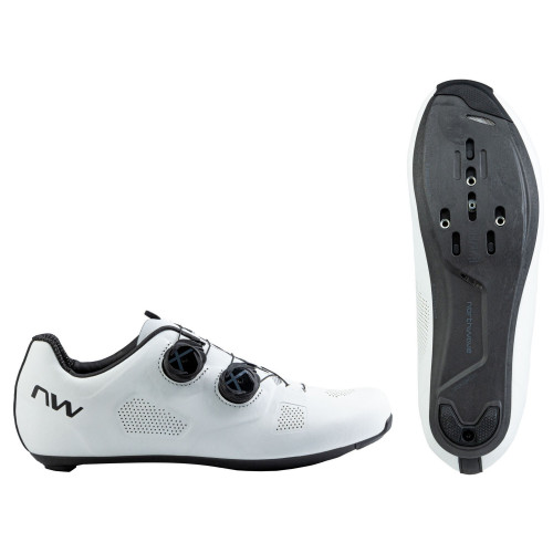 Cycling shoes Northwave Revolution Wide Road white-black-44