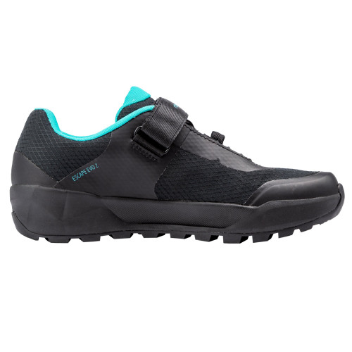 Cycling shoes Northwave Escape Evo 2 WMN MTB AM black-turquoise-40