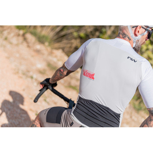 Velos krekls Northwave Essence EVO S/S light grey-white-L