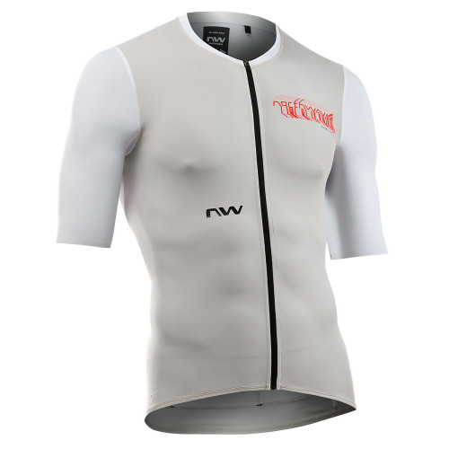 Velos krekls Northwave Essence EVO S/S light grey-white-XL
