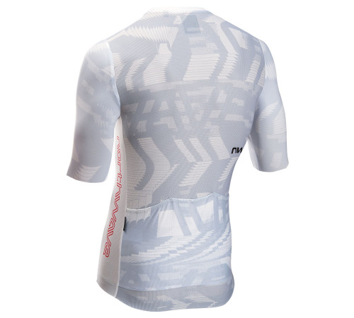 Velos krekls Northwave Blade Air S/S light grey-radiant red-M