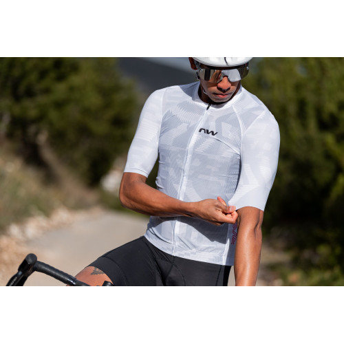 Velos krekls Northwave Blade Air S/S light grey-radiant red-L