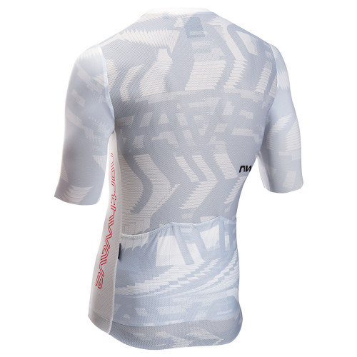 Velos krekls Northwave Blade Air S/S light grey-radiant red-XL