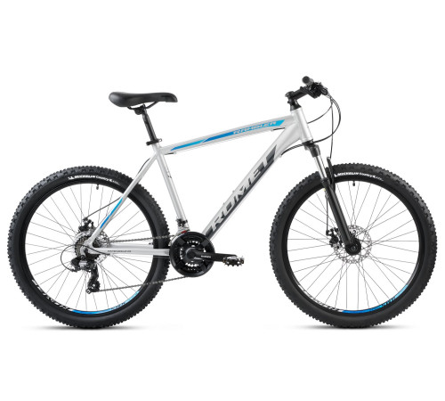 Velosipēds Romet Rambler R6.2 2025 silver-blue-19" / L