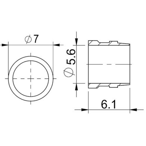 Disku bremžu šļūteņu montāžas detaļas ProX 5.5mm for Tektro (50pcs.)