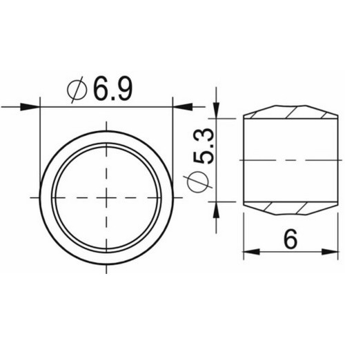 Disku bremžu šļūteņu montāžas detaļas ProX 5mm for Shimano (50pcs.)