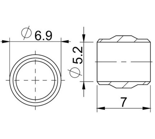 Disc brake hose bleeding components ProX 5mm for SRAM (50pcs.)
