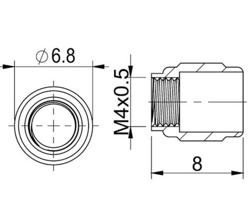 Disc brake hose bleeding components ProX 5mm for SRAM with thread Stealth-A-Majig (50pcs.)