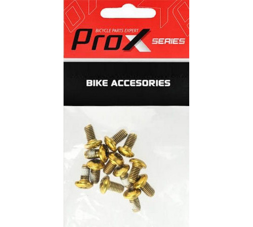 Disc rotor fixing bolts Prox gold M5x10mm (12pcs.)
