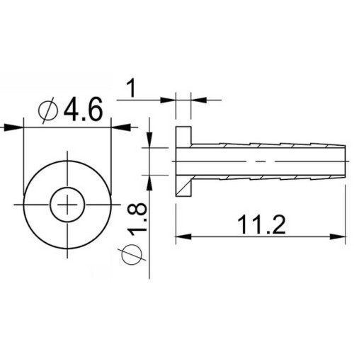 Disku bremžu šļūtenes atgaisošanas sastāvdaļa Prox for Shimano 2.1mm (50pcs.)