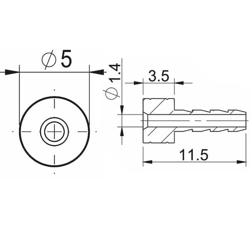 Disc brake hose bleeding component Prox for SRAM 2.1mm (50pcs.)