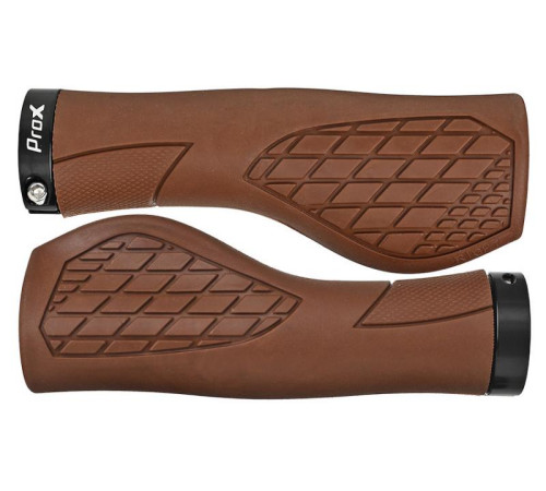 Stūres rokturi ProX GP-35 130mm Ergo Lock-on brown
