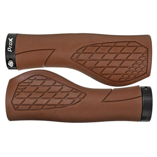 Stūres rokturi ProX GP-35 130mm Ergo Lock-on brown
