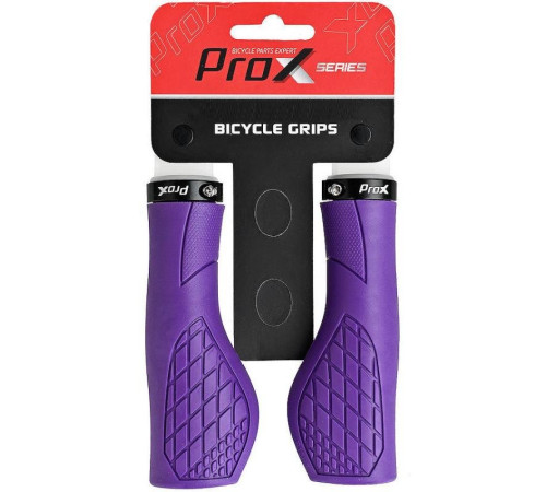 Stūres rokturi ProX GP-35 130mm Ergo Lock-on purple